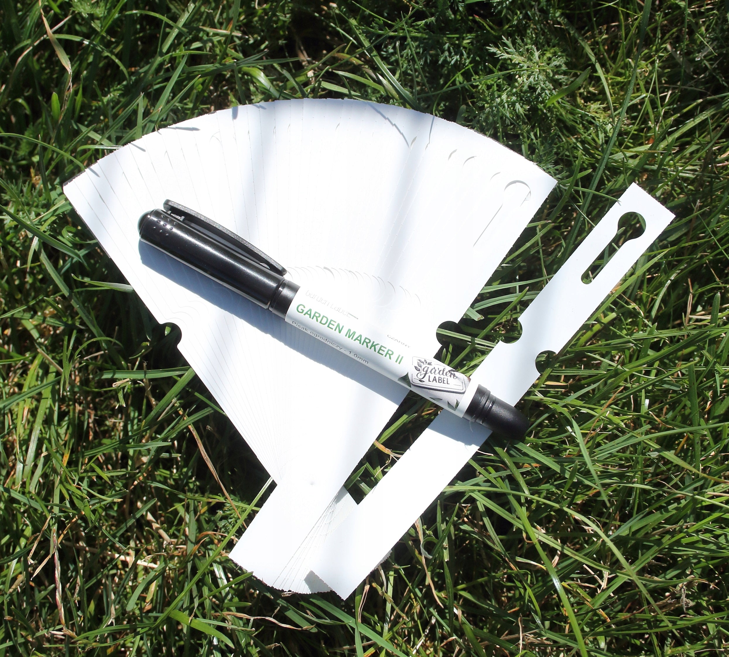 MARKER II + Loop labels for plant description 160x17mm (17x160) WHITE 100pcs Packaging status original