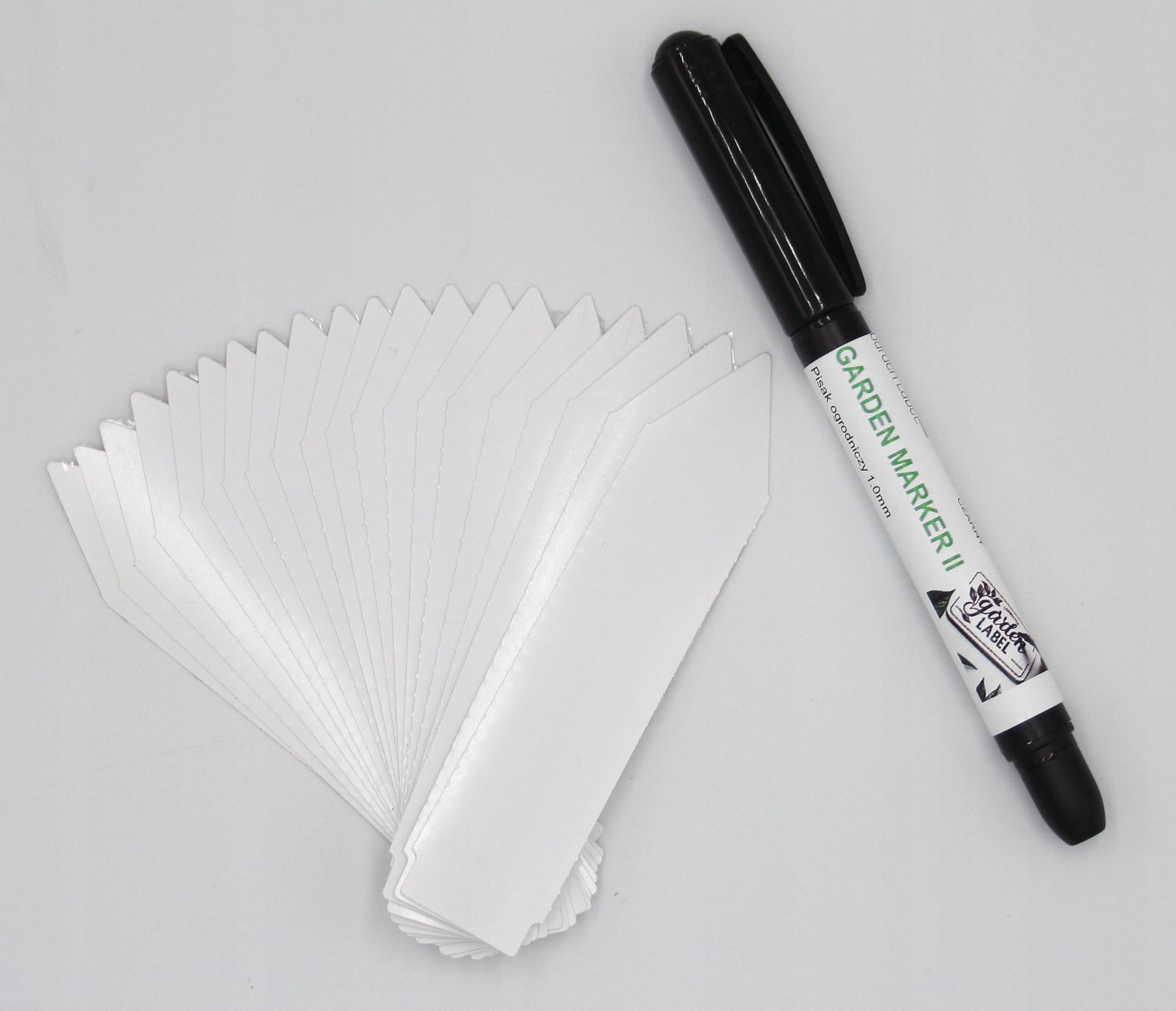MARKER ll+ Plug-in labels/arrows 105mm x 23,5mm White 100pcs Packaging status original