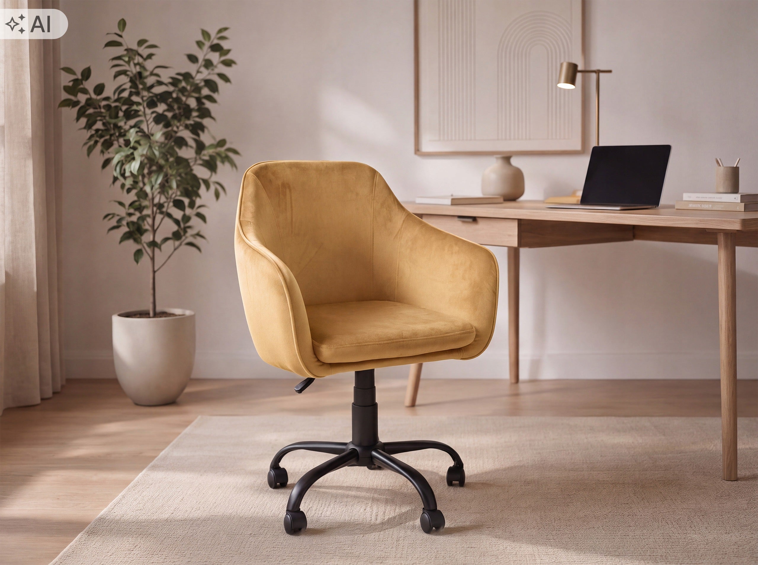 MARLIN YELLOW OFFICE SWIVEL CHAIR FOR OFFICE DINING ROOM Manufacturer code FOTEL MARLIN