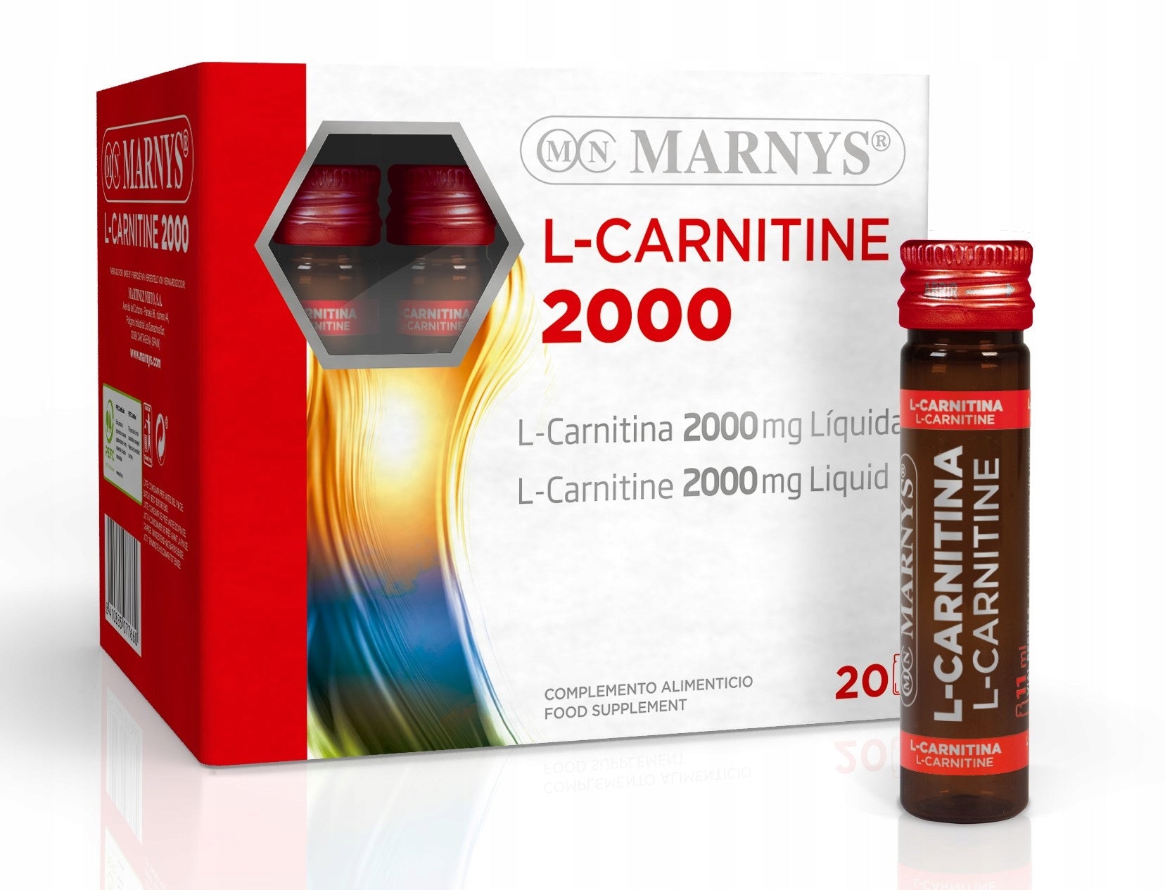 MARNYS L-Carnitin 2000 20x11 ml - spalování tuků a energie