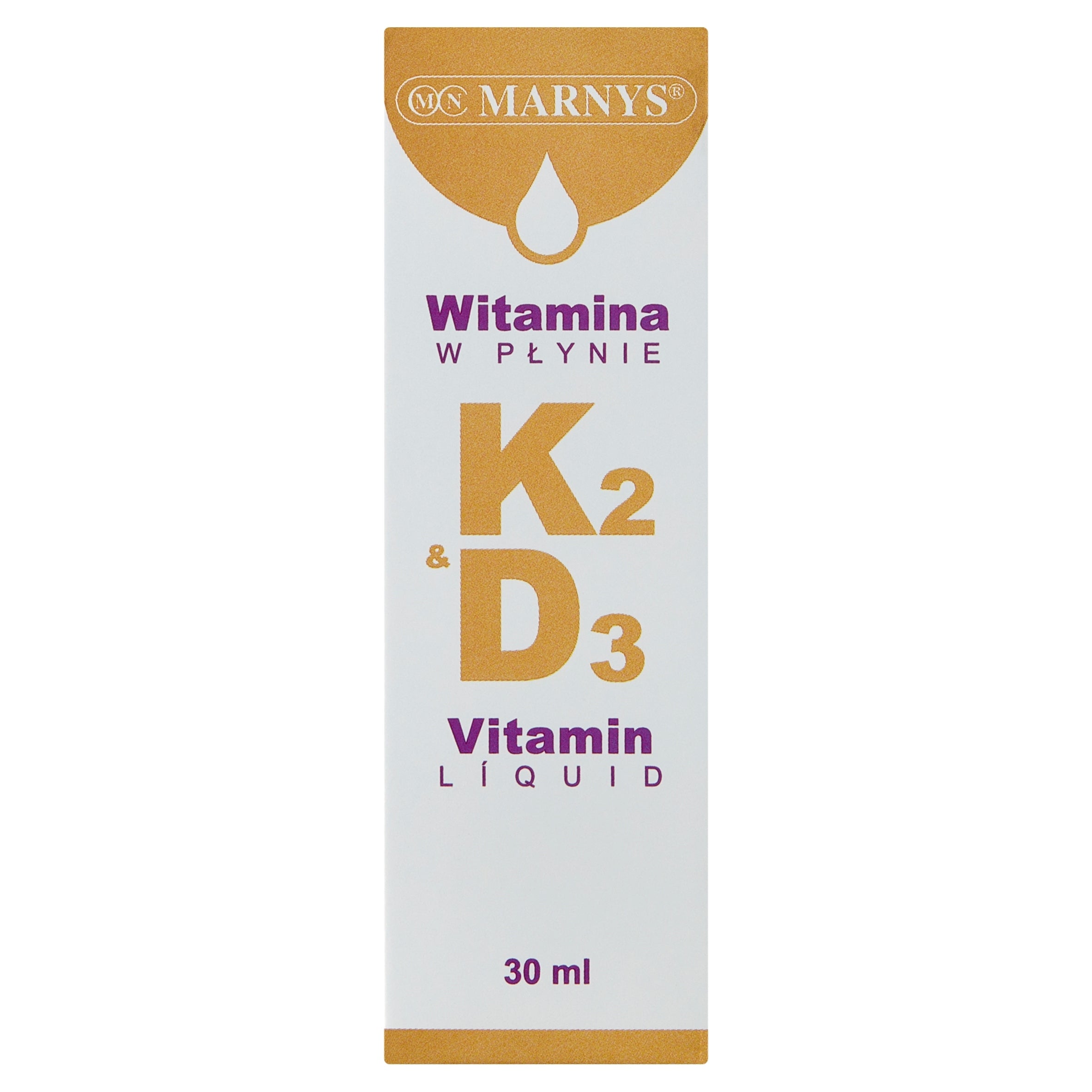MARNYS Vitamin K2 + D3 Liquid 30Ml Bones Brand Marnys