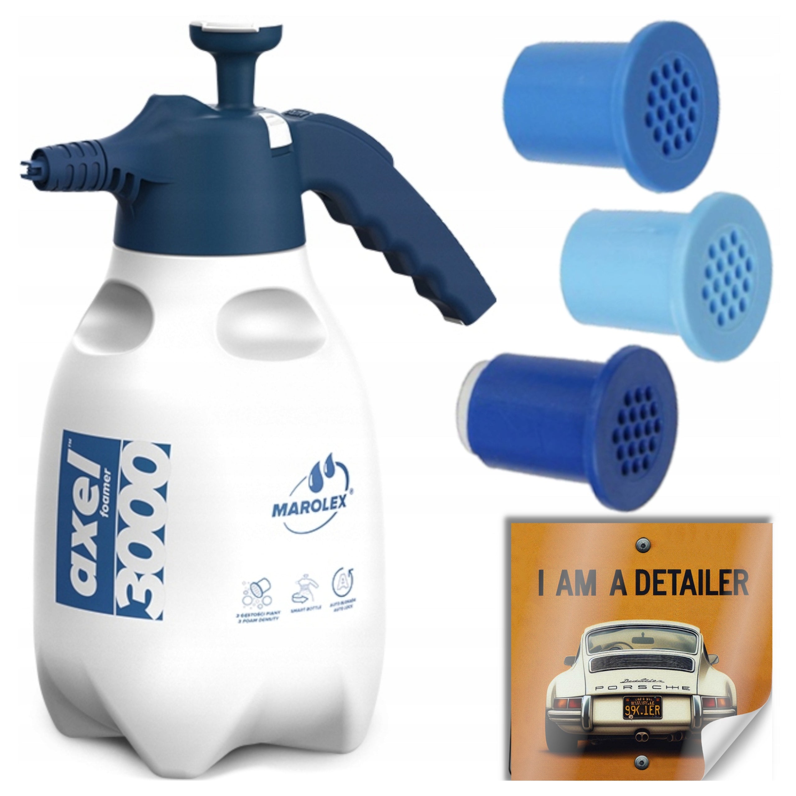 MAROLEX Axel 3000 Manual Foamer +3 tips 3l For Pre-Washing Car