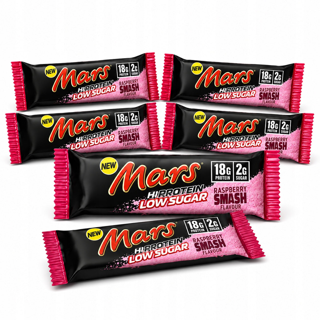 MARS Hi Protein Low Sugar Bar 55g Raspberry Flavor Protein Bar