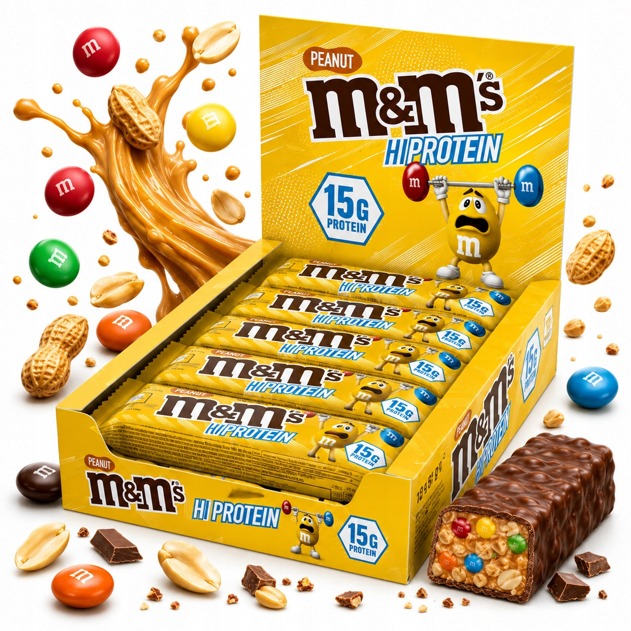 MARS M&M'S Hi Protein Bar 51 g chocolate-nut protein bar