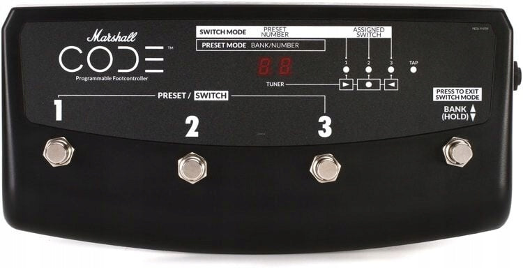Kojinis valdymo pedalas Marshall Code serijos stiprintuvams PEDL-91009