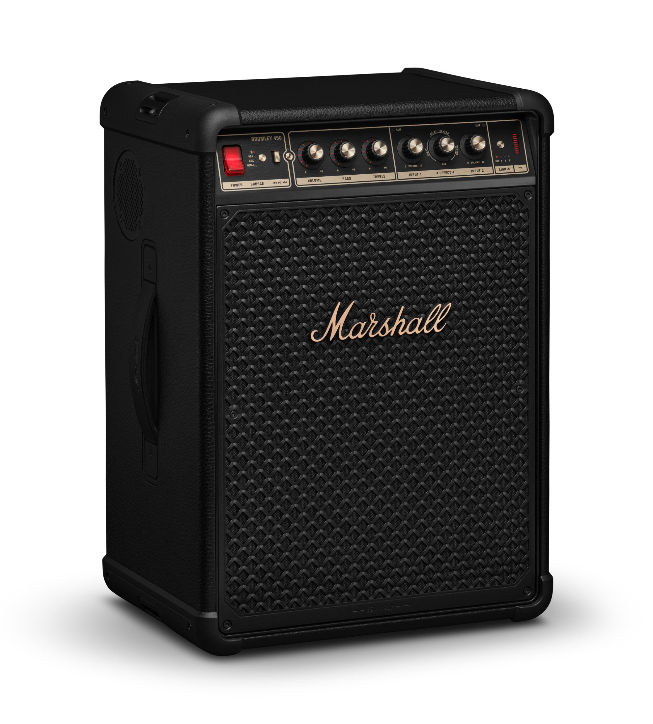 MARSHALL PORTABLE BLUETOOTH SPEAKER BROMLEY 450 BLACK-COPPER PARTYBOX Packaging status original