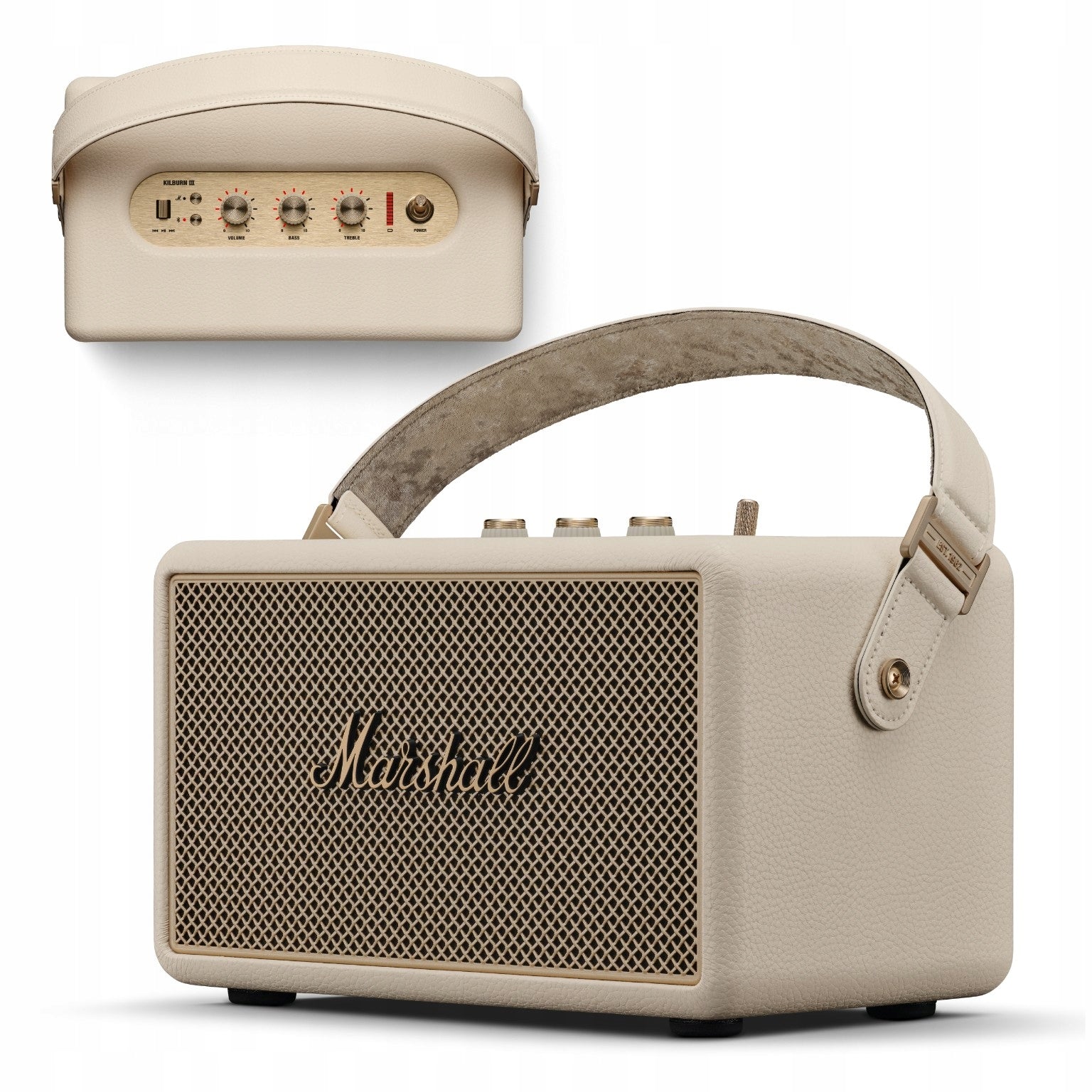 MARSHALL PORTABLE BLUETOOTH SPEAKER KILBURN III CREAM