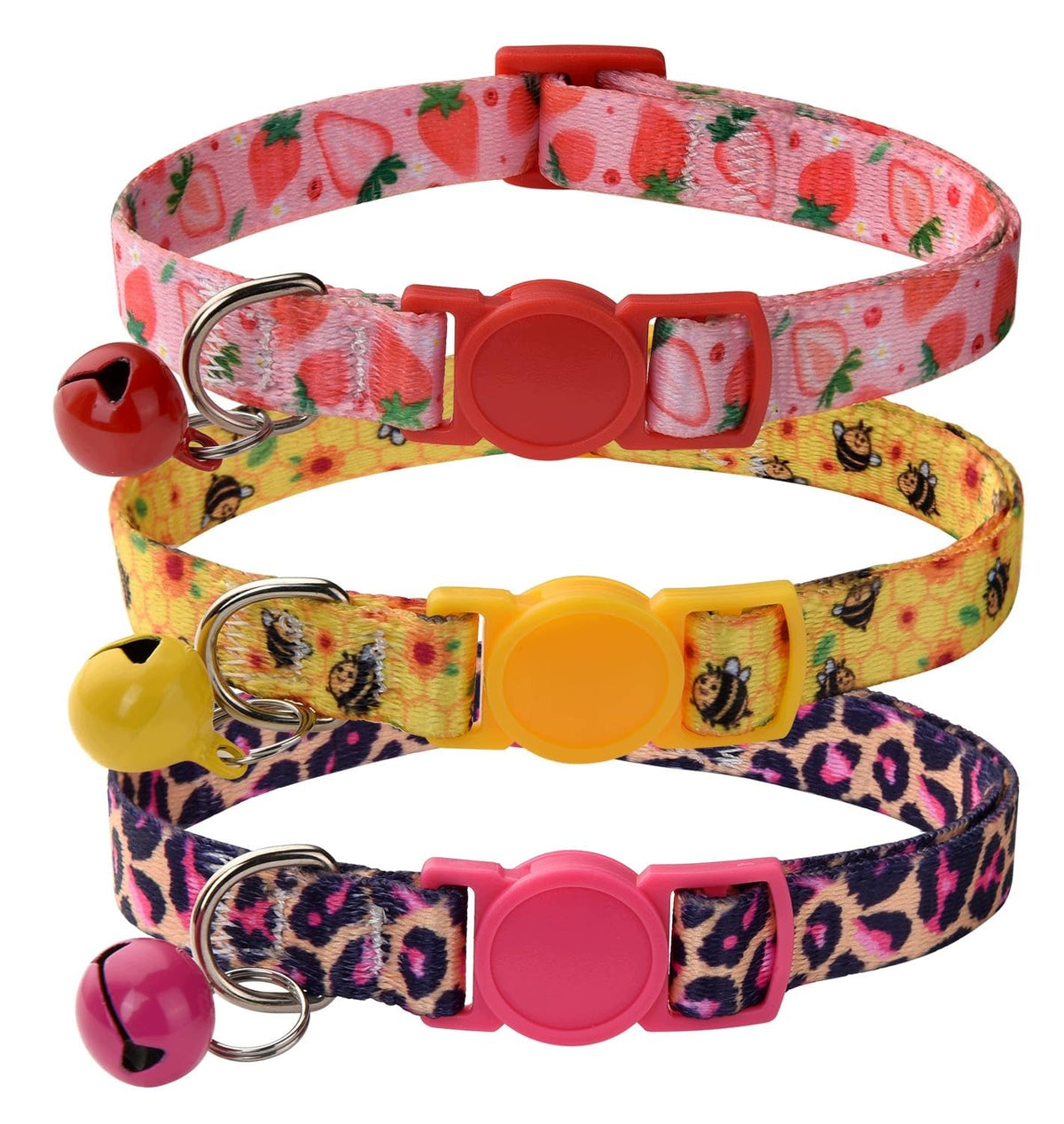 MARUKOPET CAT COLLAR WITH BELLS 3-PACK CAT COLLAR WITH ARTISTIC