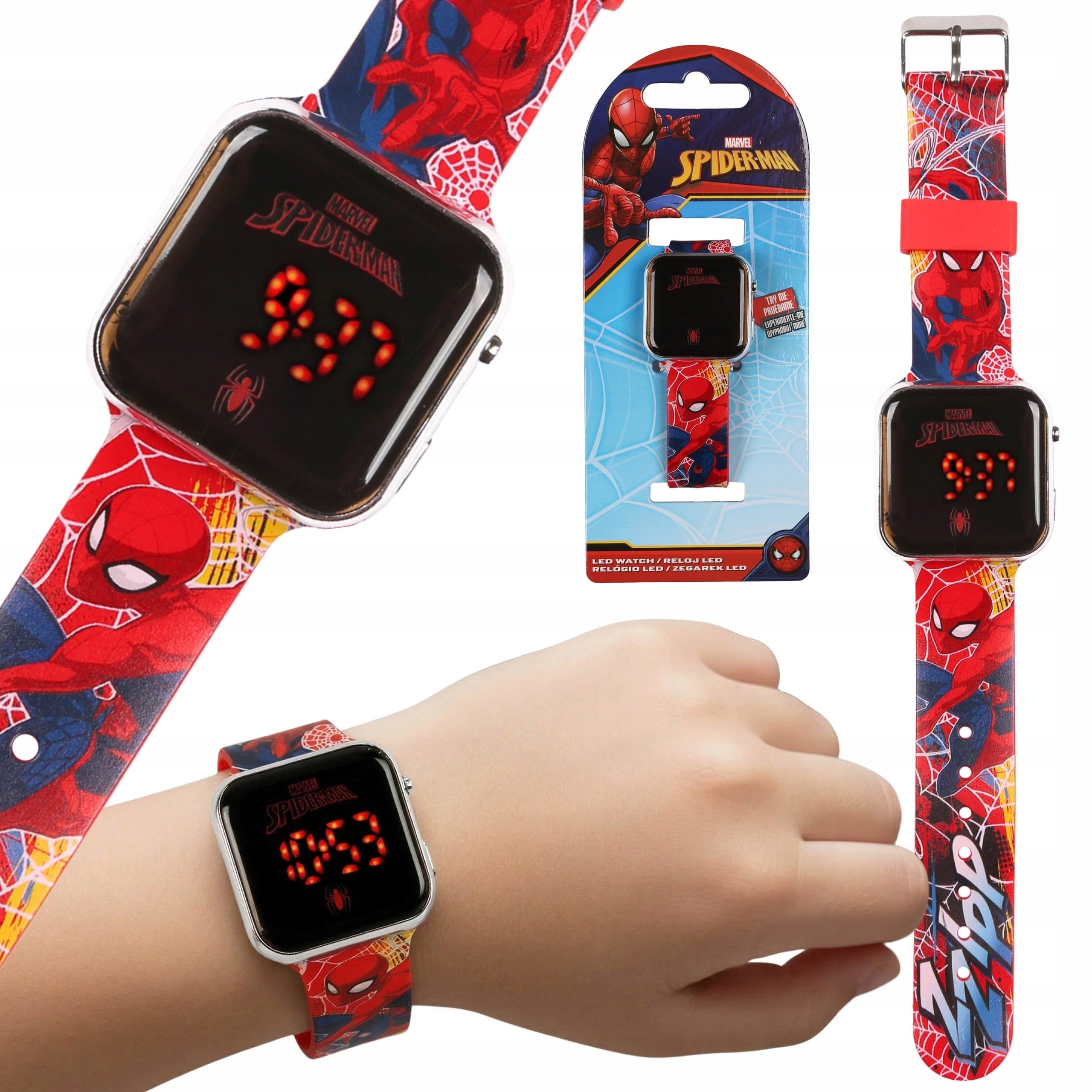 MARVEL Spider Man DIGITAL LED Wristwatch for Boy DATE AND TIME