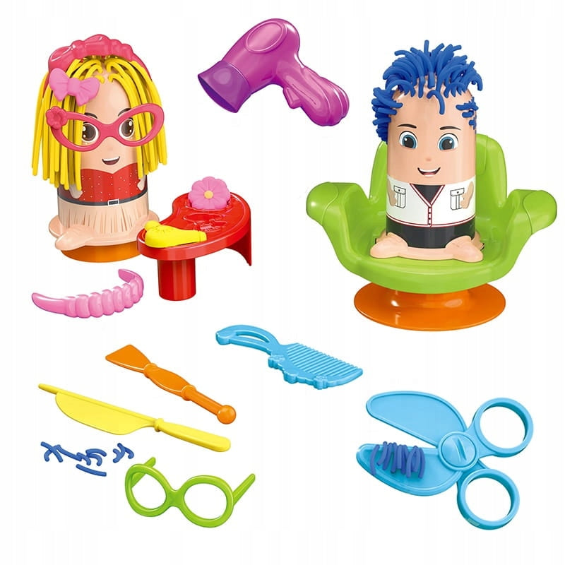 Plastilin-Spiel Friseur 