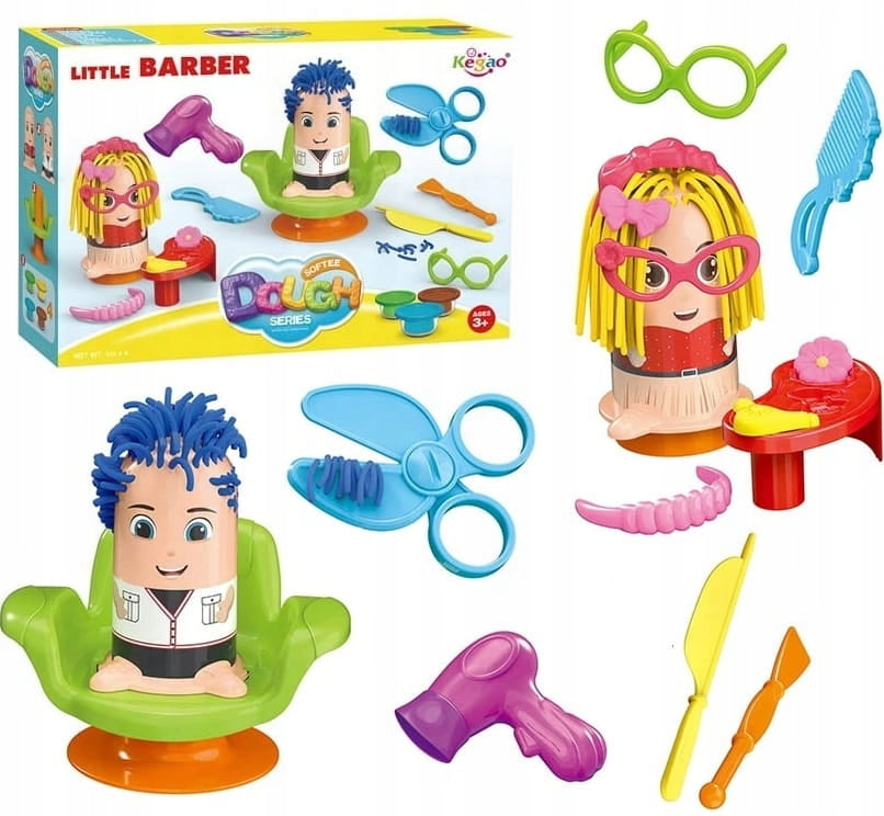 Plastilin-Spiel Friseur 