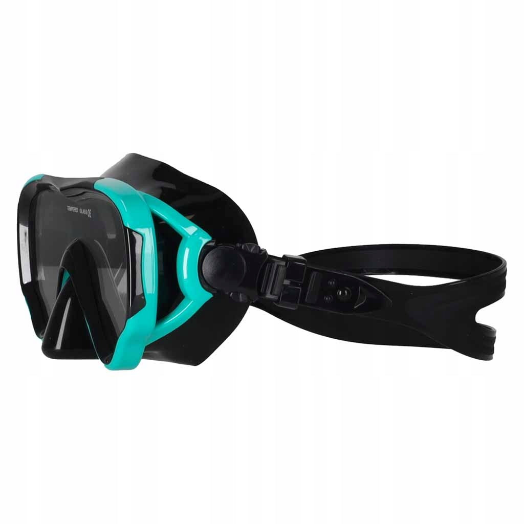 MASK AND SNORKEL SNORKELING SET GLASSES WITH TUBE BLUE Color black