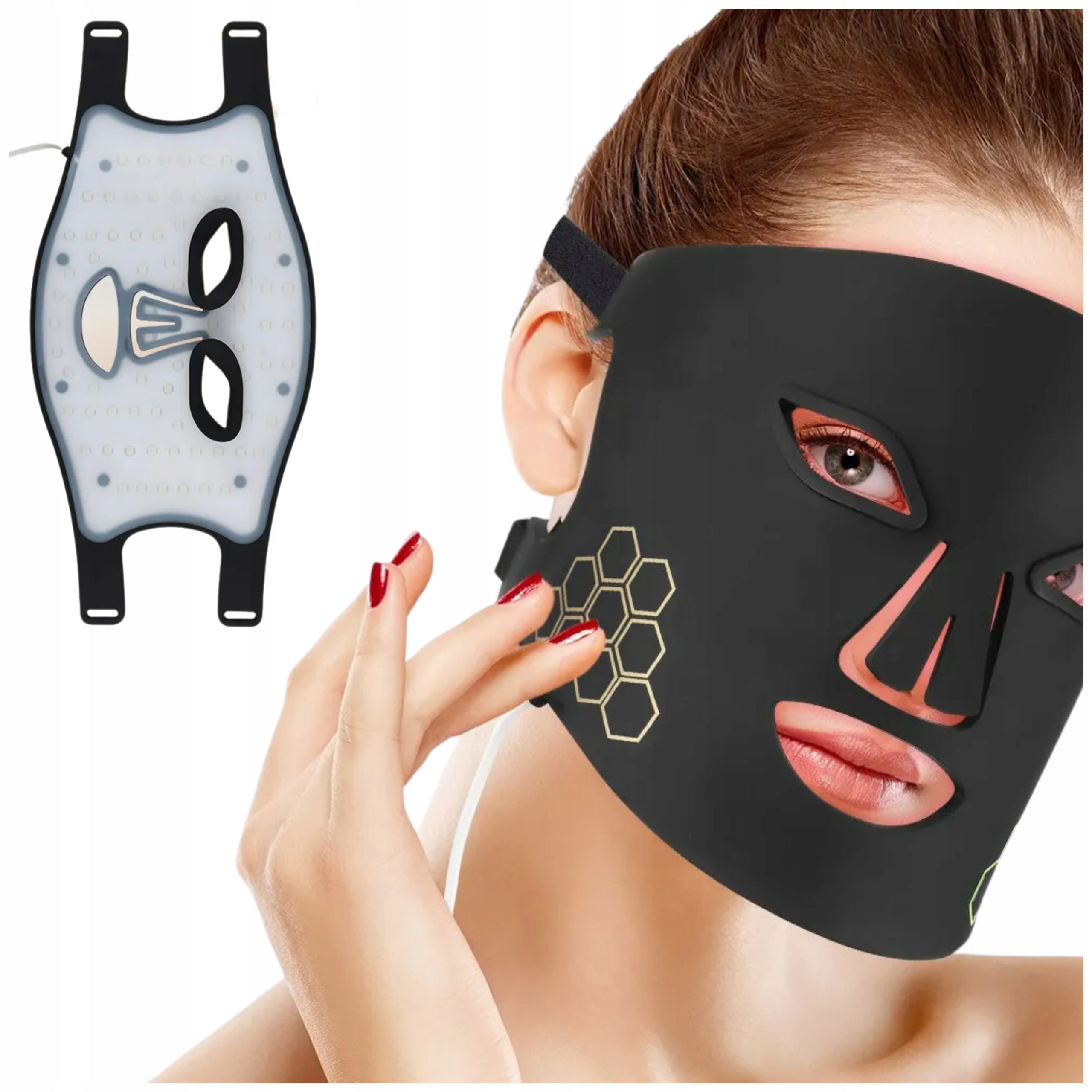 MASK FACE MASK 72-LED PHOTON BEAUTY FOR SKIN REJUVENATION