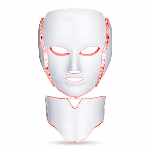 MASK LED FACE NECK 7 COLORS + ELECTROSTIMULATION