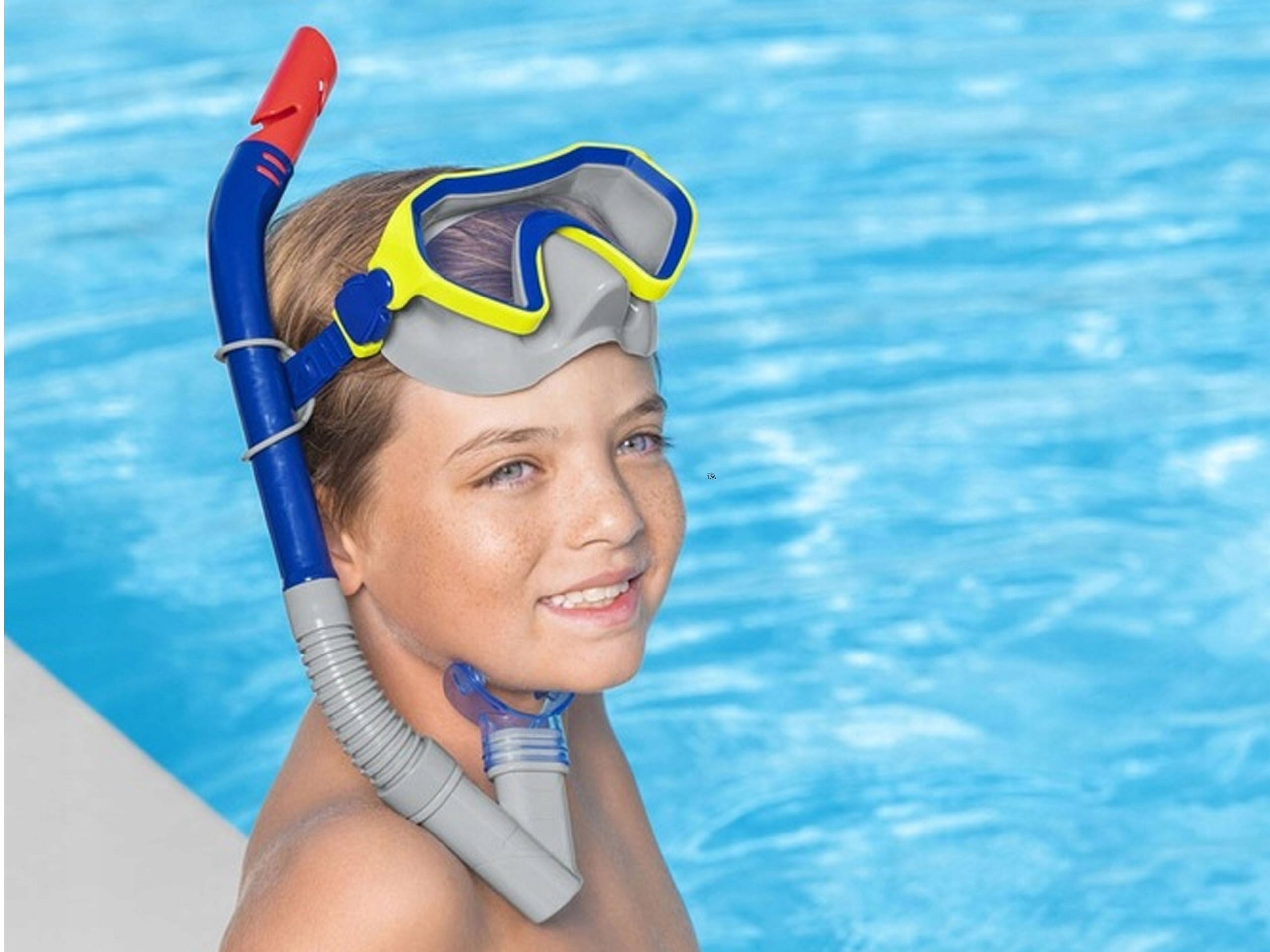 MASK WITH TUBE SWIMMING GOGGLES FOR SWIMMING POOL BLUE BESTWAY Manufacturer code 24025-04