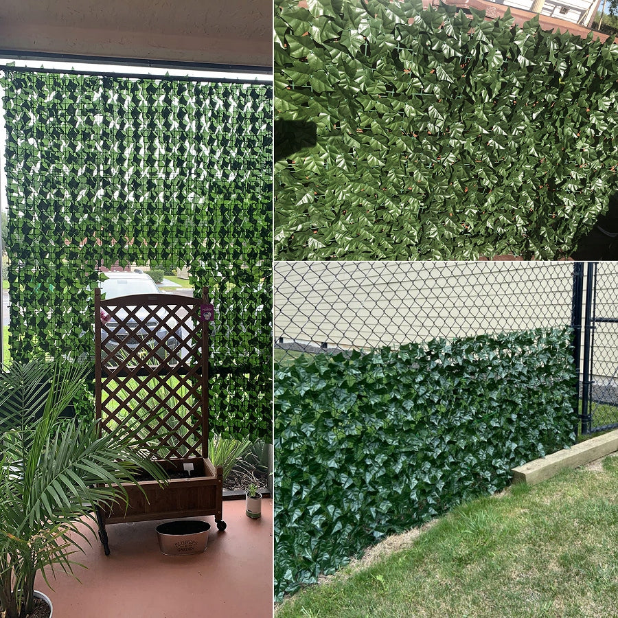 MASKING NET FOR FENCE ARTIFICIAL IVY HEDGE LEAVES 1,5 m x 3 m Kind mesh fence
