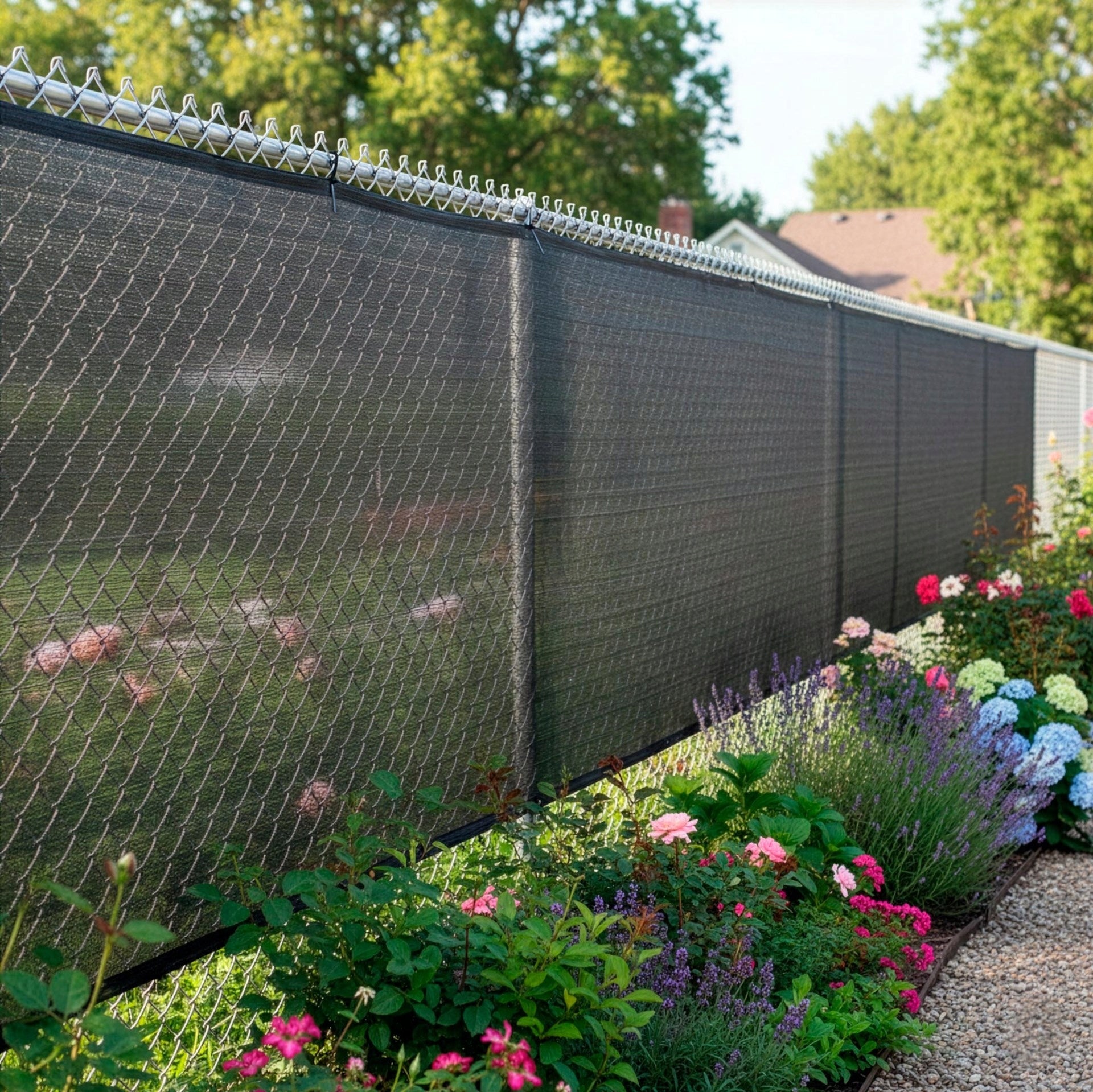 MASKING SHADING MESH 1,5x25m FENCE COVER 95% + UV Length 25 m
