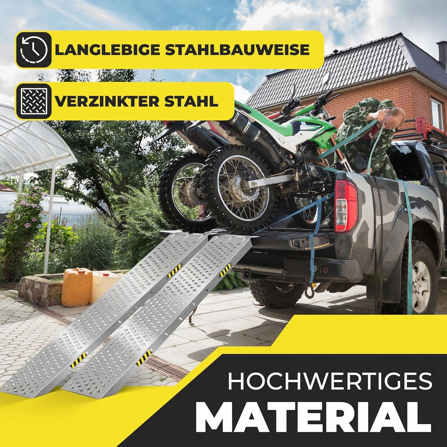 MASKO 2 x overrun ramp 400 kg, loading ramp Manufacturer code 4260598879617