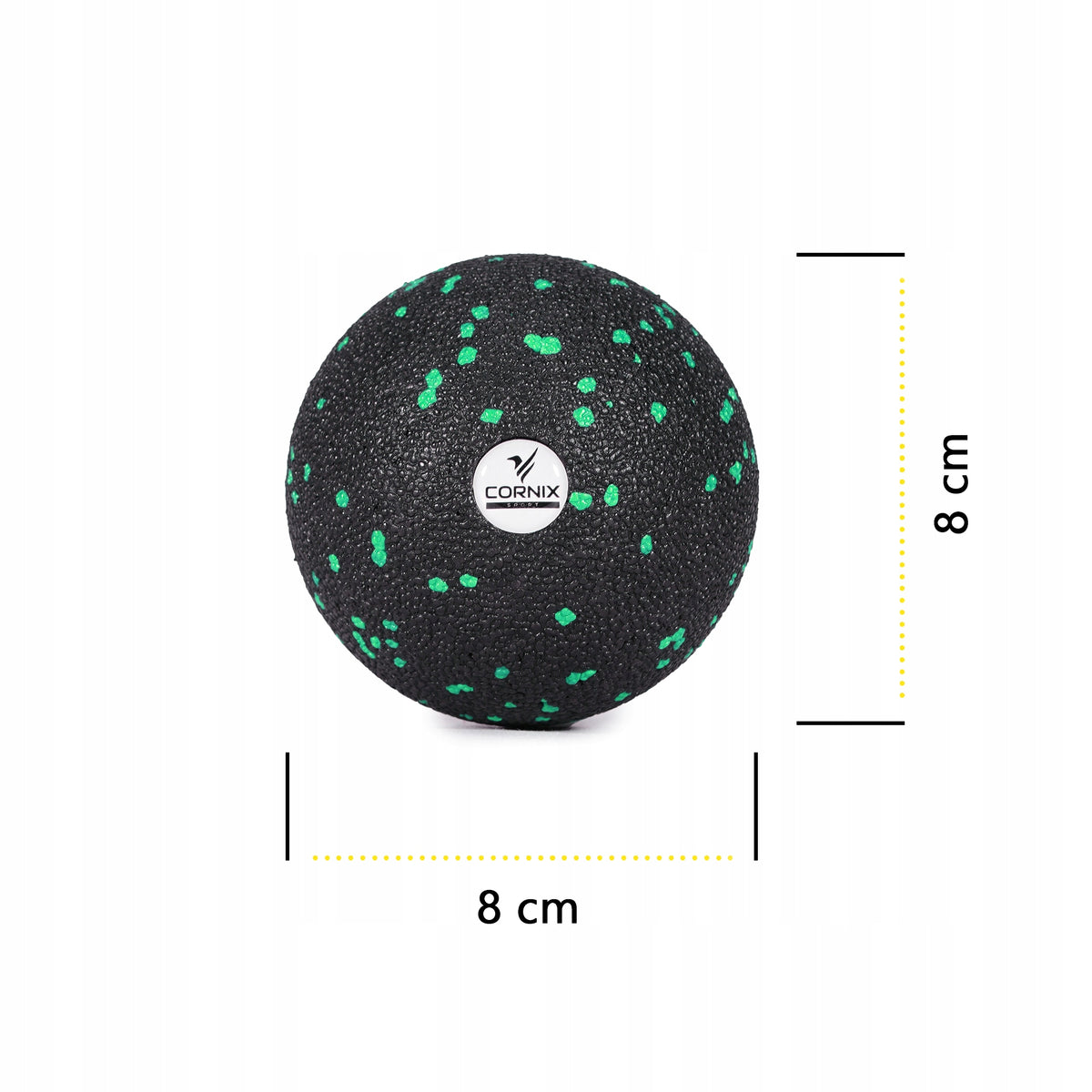 MASSAGE BALL CORNIX EPP 8 CM HARD ROLLER POINT MASSAGER BACK FOOT Packaging status original