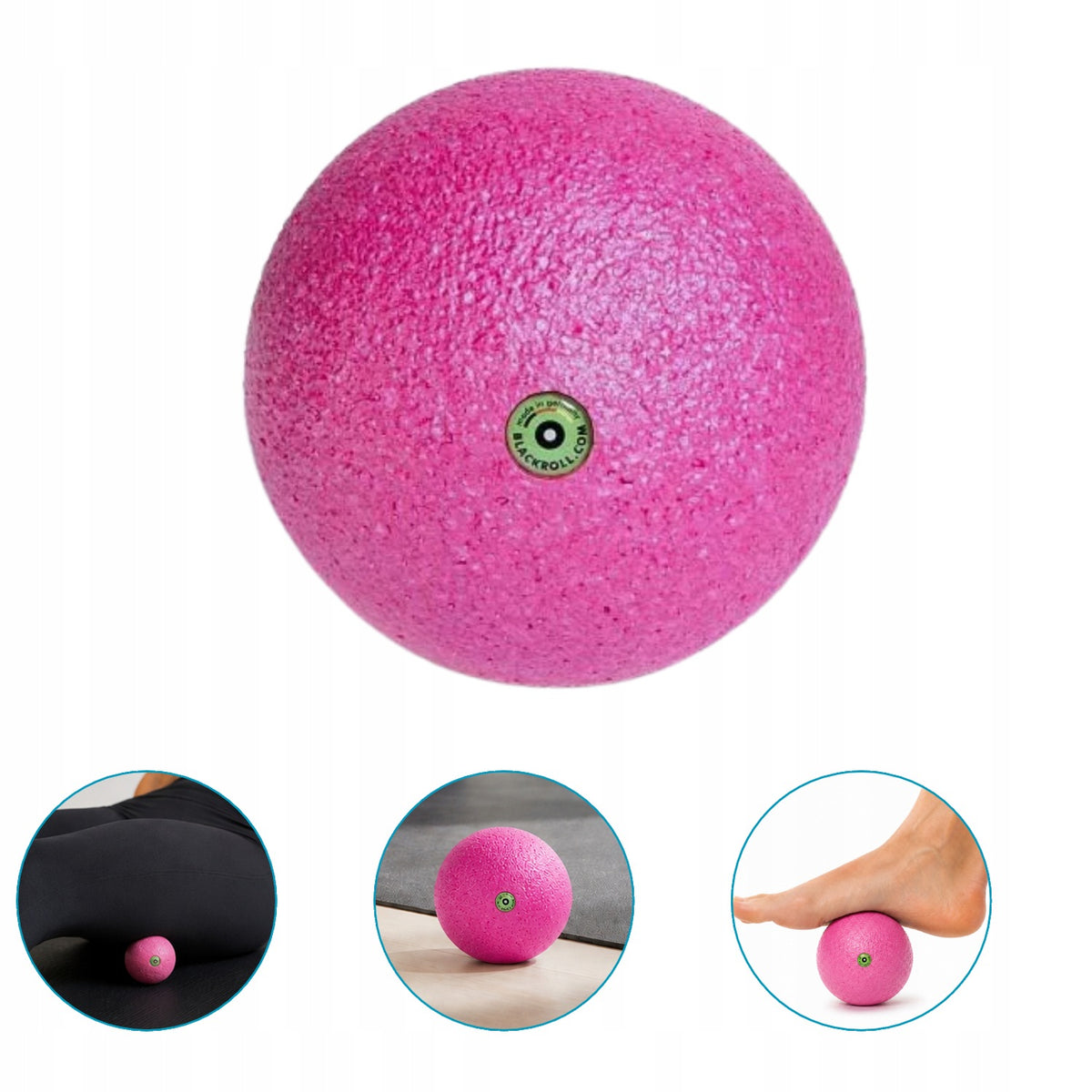 MASSAGE BALL FOR ROLLING BLACKROLL 12CM PINK HYPOALLERGENIC Manufacturer code PIŁECZKA DO MASAŻU DO ROLOWANIA BLACKROLL