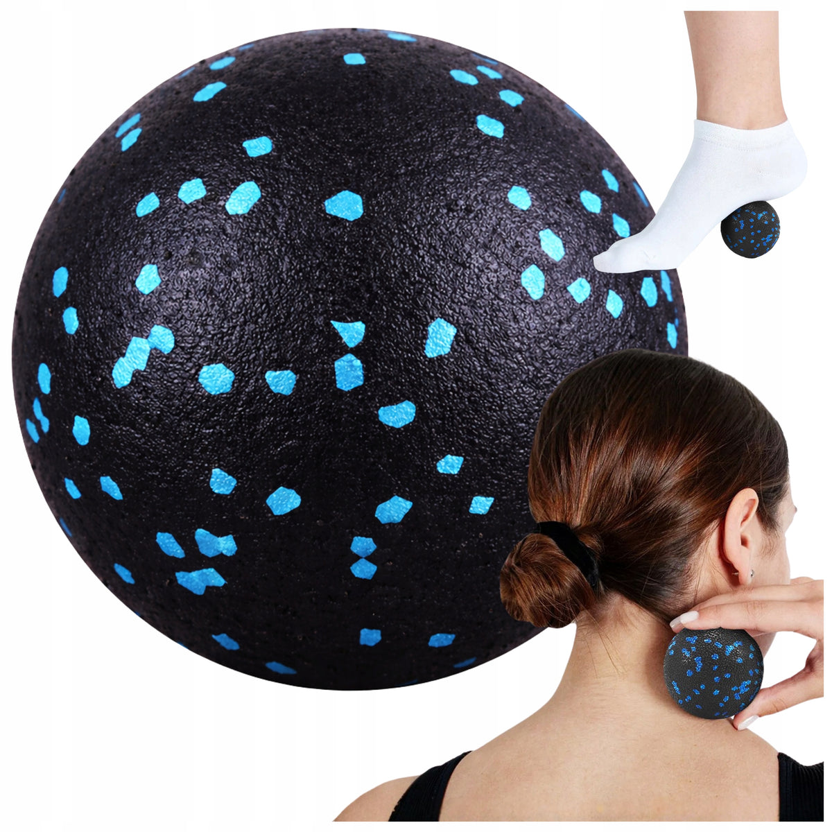 MASSAGE BALL ROLLING EXERCISES FOAM BALL HARD EPP 8 CM