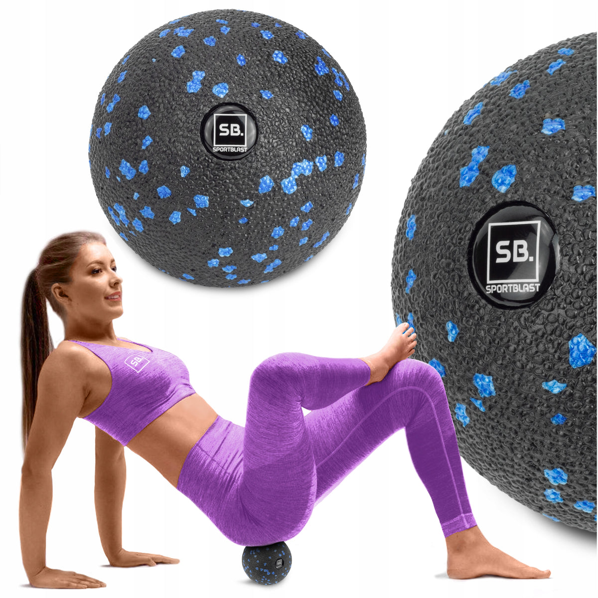 MASSAGE BALL ROLLING EXERCISES FOAM BALL HARD EPP 8CM ROLLER