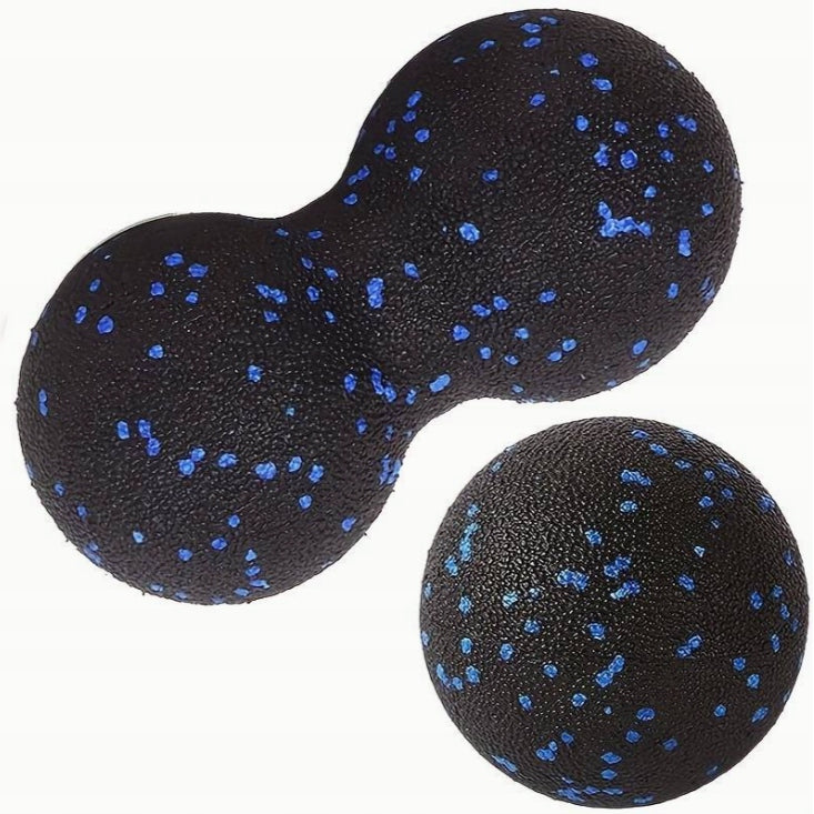 MASSAGE BALL SET 2in1 DUOBOBALL ROLLER FITNESS 8 CM