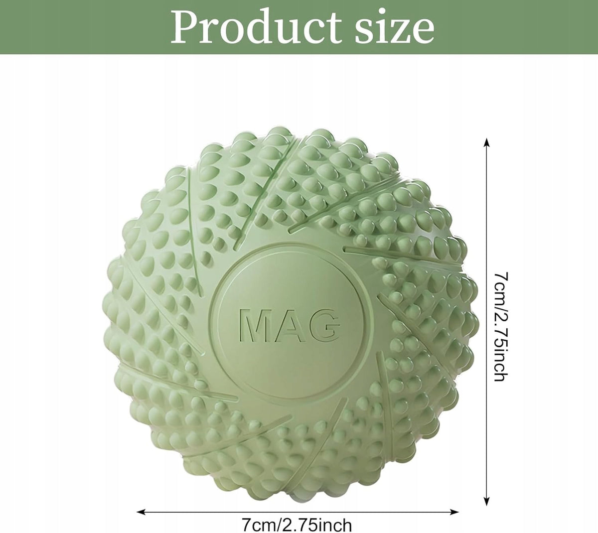 MASSAGE BALLS FASCIA BALL SPIKES FEET BACK LEGS GREEN Brand no brand