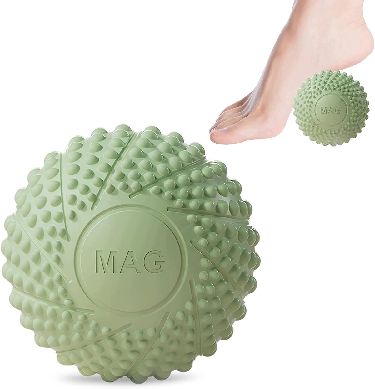 MASSAGE BALLS FASCIA BALL SPIKES FEET BACK LEGS GREEN