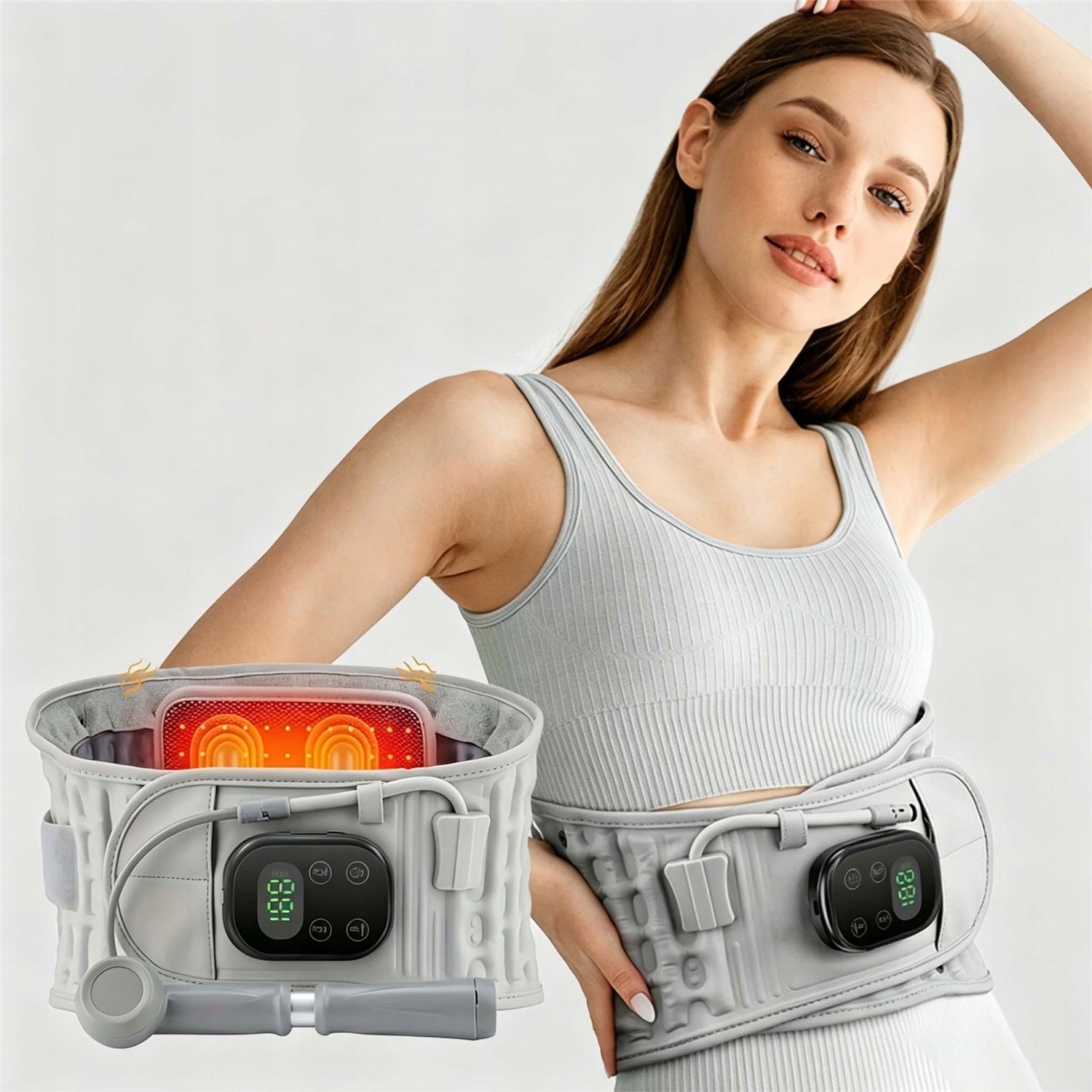 MASSAGE BELT MASSAGE, INFRARED, HEATING AND WAIST SUPPORT 45-55-65°C Packaging status original