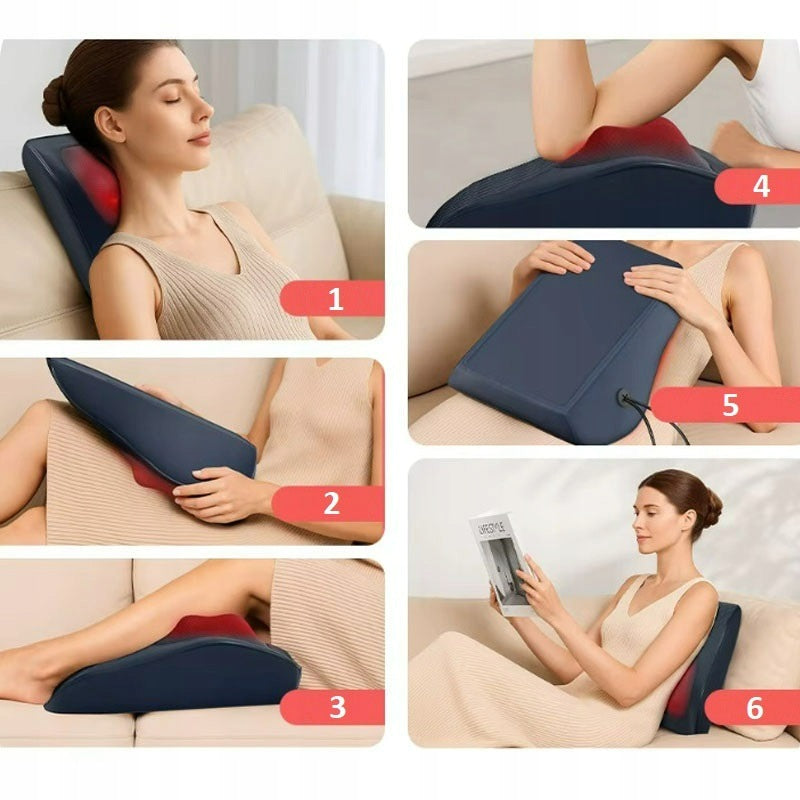 MASSAGE CUSHION MASSAGER FOR BACK NECK MASSAGE BODY HEATING REVENTO Medical device no