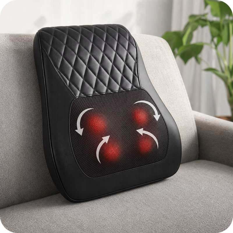 MASSAGE CUSHION MASSAGER FOR BACK NECK MASSAGE BODY HEATING REVENTO Packaging status original