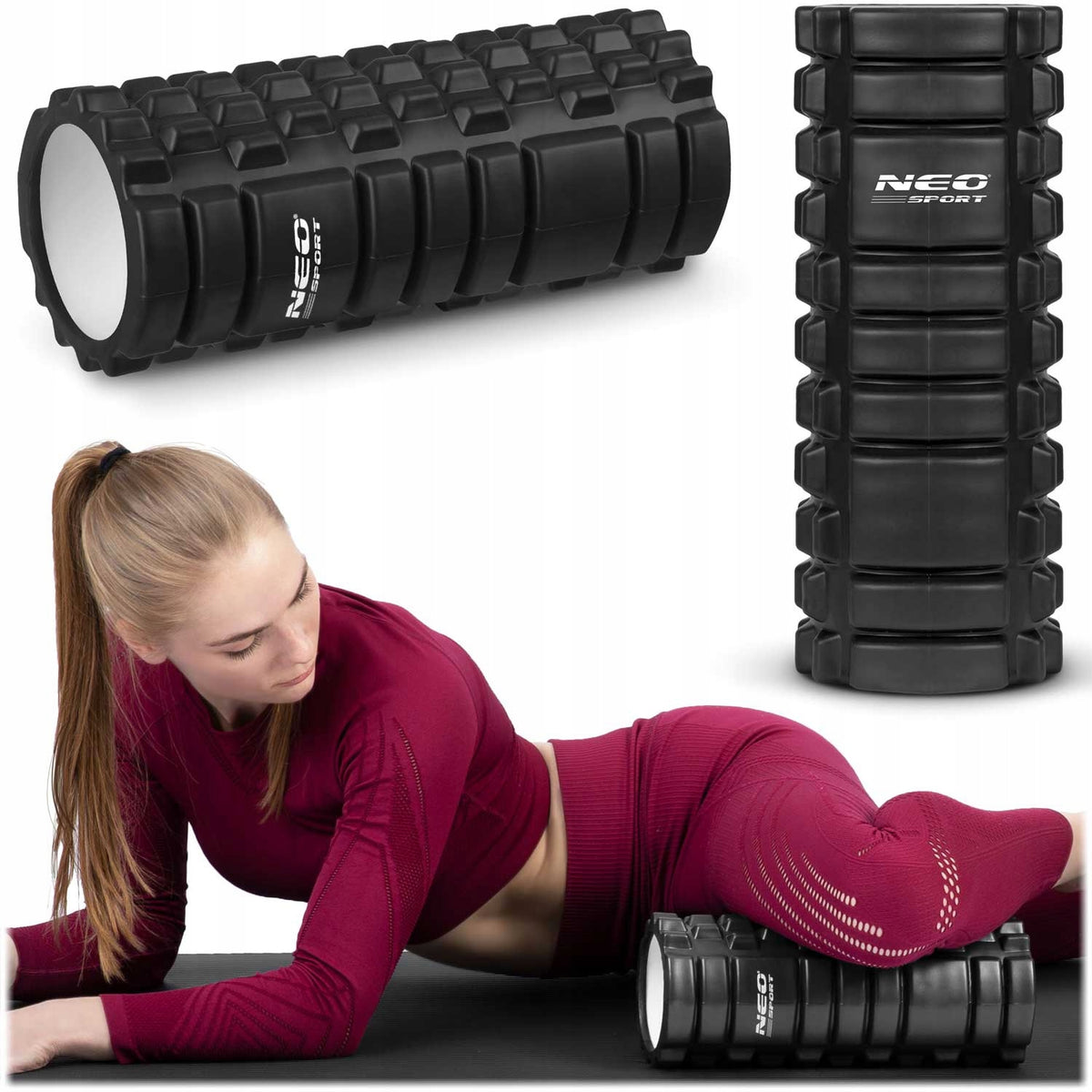 MASSAGE EXERCISE ROLLER WITH EVA ROLLER PROJECTIONS CROSSFIT MASSAGER LARGE Packaging status original