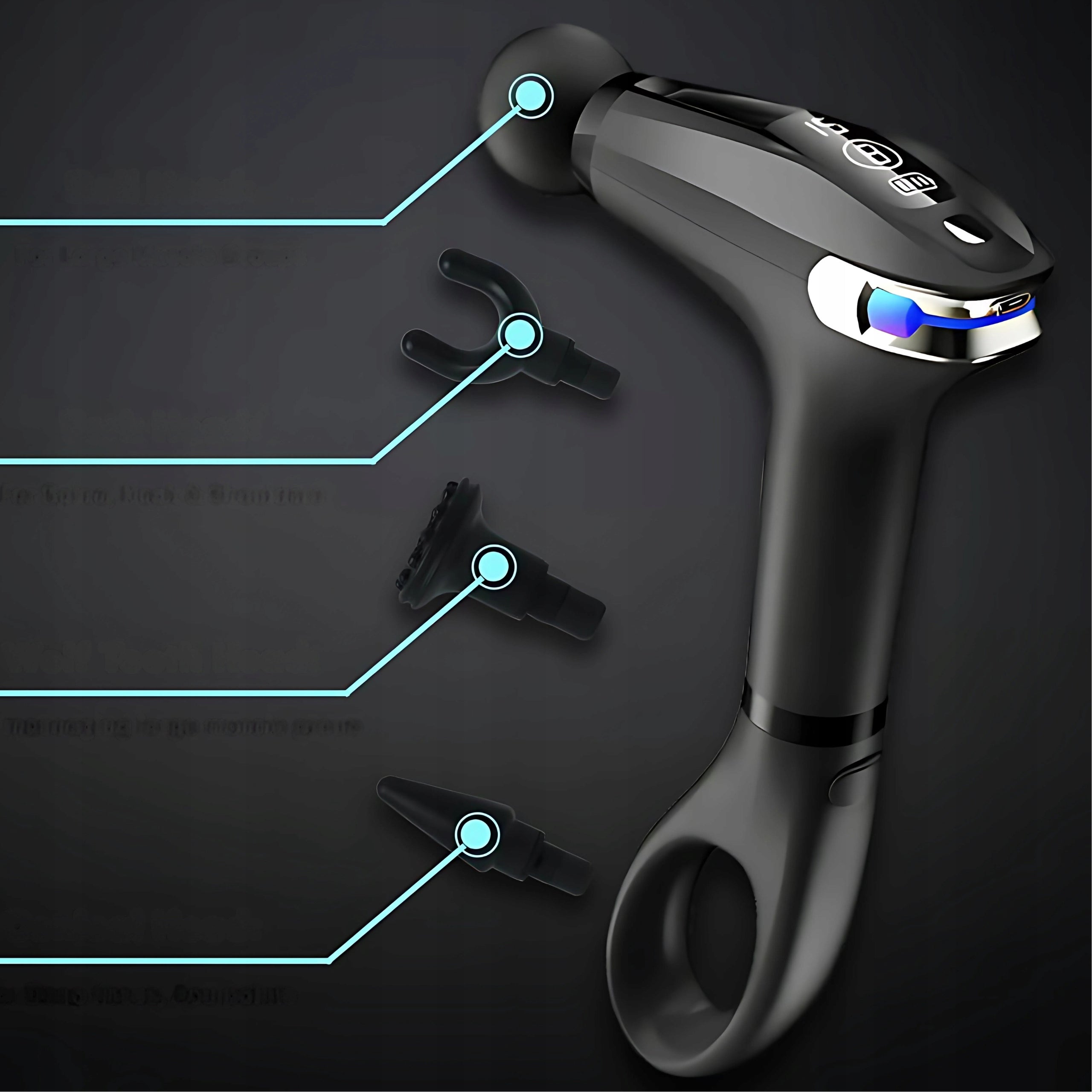 MASSAGE GUN BACK MASSAGER BODY GUN TIPS SET PRO Manufacturer code 24216_CZ_pragma