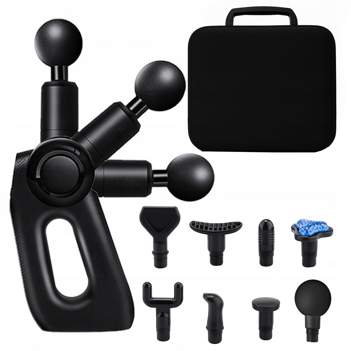 MASSAGE GUN BACK MASSAGER Neck Feet 8 Tips Set
