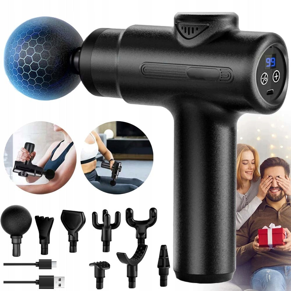 MASSAGE GUN BACK MASSAGER PORTABLE 99 SPEED 1500MAH