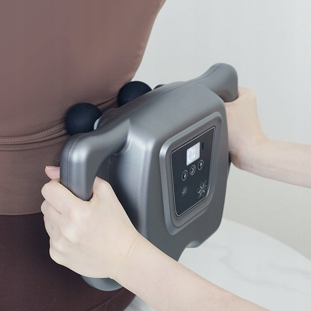 MASSAGE GUN BODY BACK MASSAGER 16 HEADS 9 MODES Product weight with unit packaging 1.18 kg