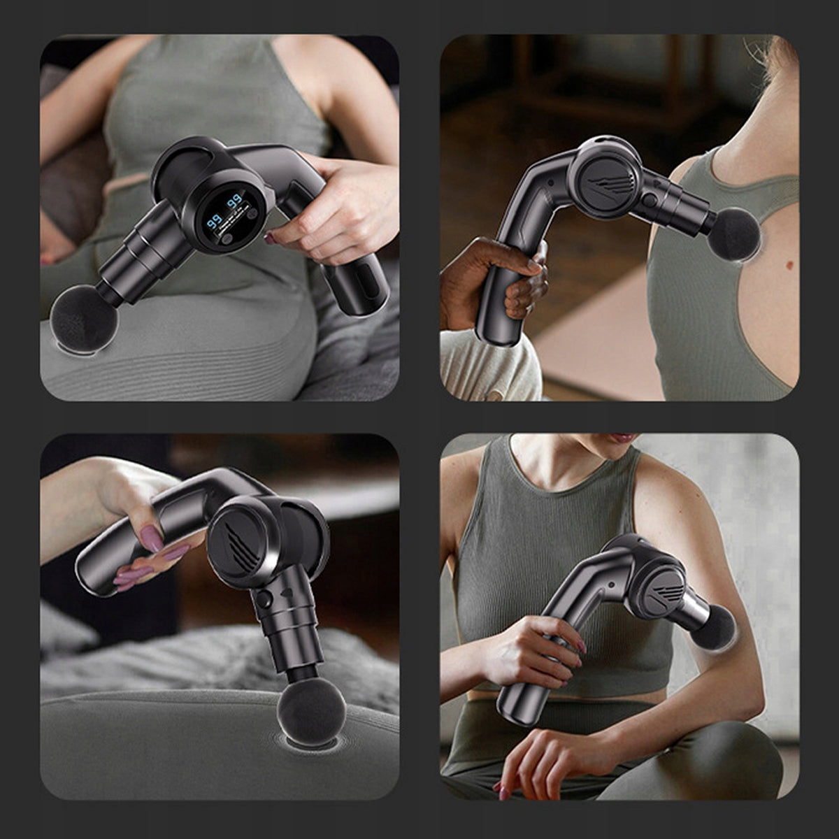MASSAGE GUN BODY BACK MASSAGER 99 LEVELS 6 TIPS Manufacturer code TU574560-574365
