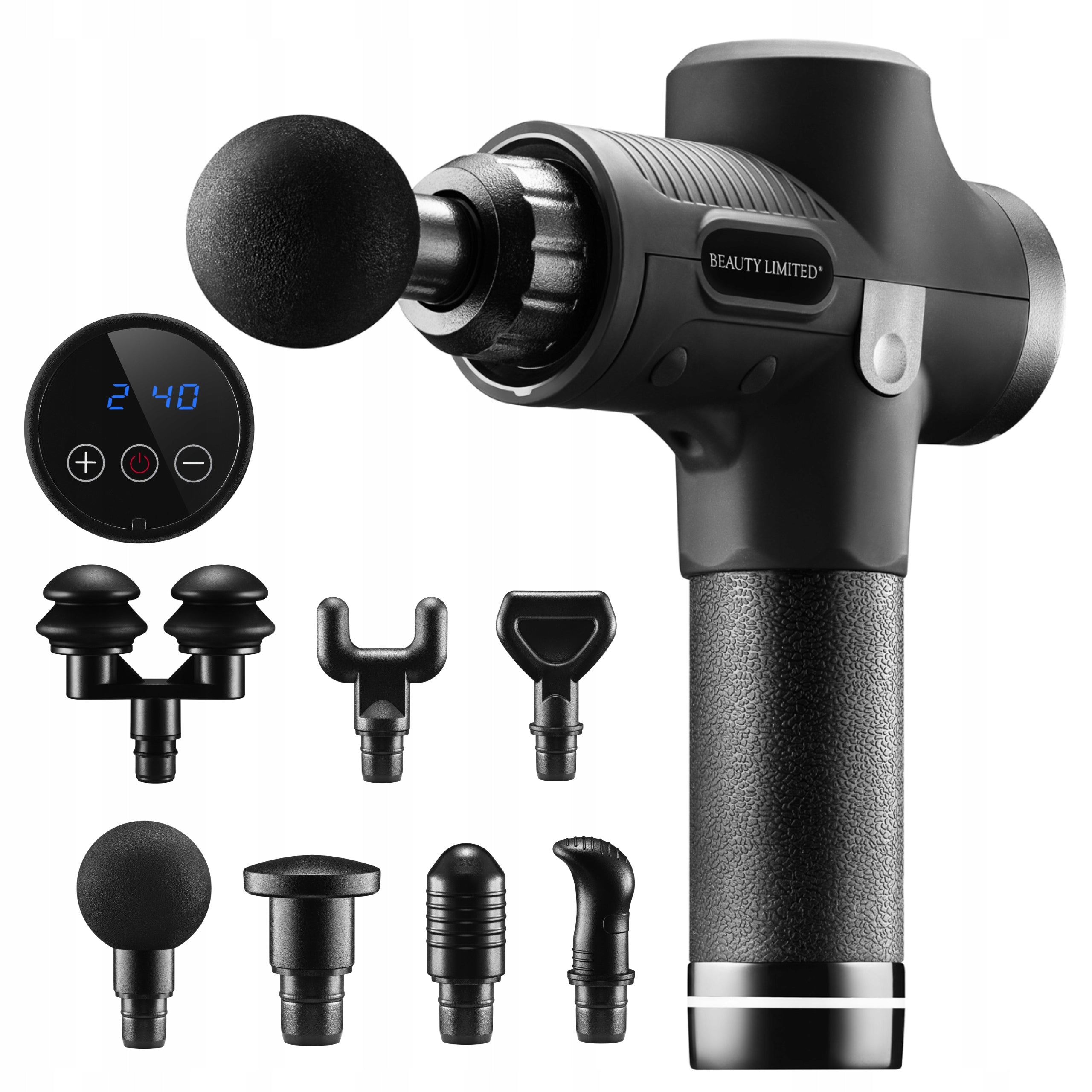 MASSAGE GUN BODY BACK MASSAGER GUN 30 LEVELS 7 TIPS 120W