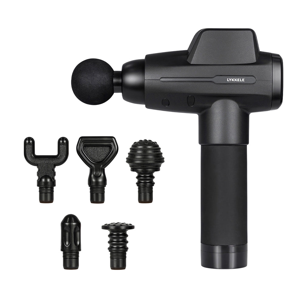 MASSAGE GUN BODY BACK MASSAGER LYKKELE BERG 6 TIPS + CASE Brand Lykkele