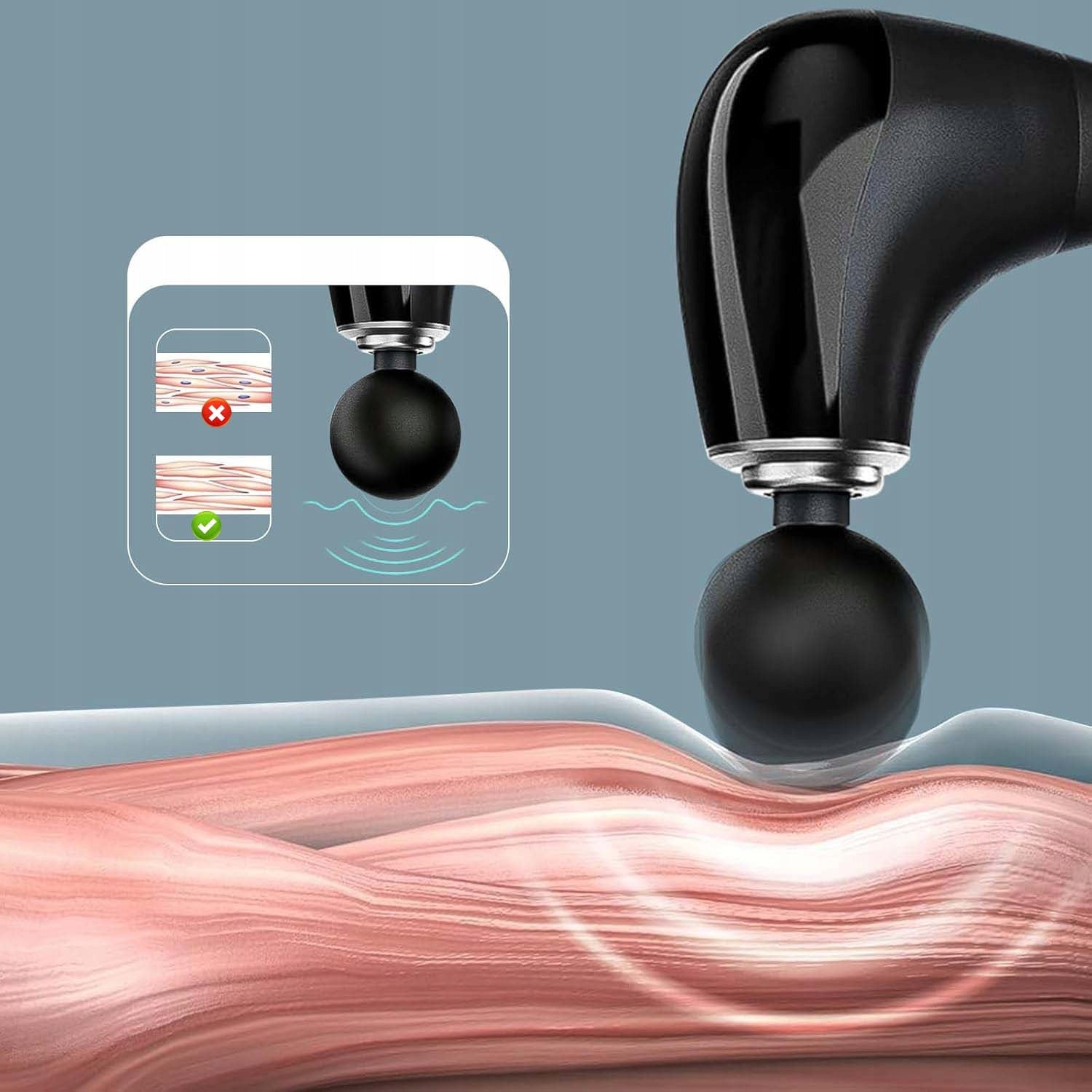MASSAGE GUN BODY MASSAGER BACK MASSAGE GUN 4 TIPS Packaging status original