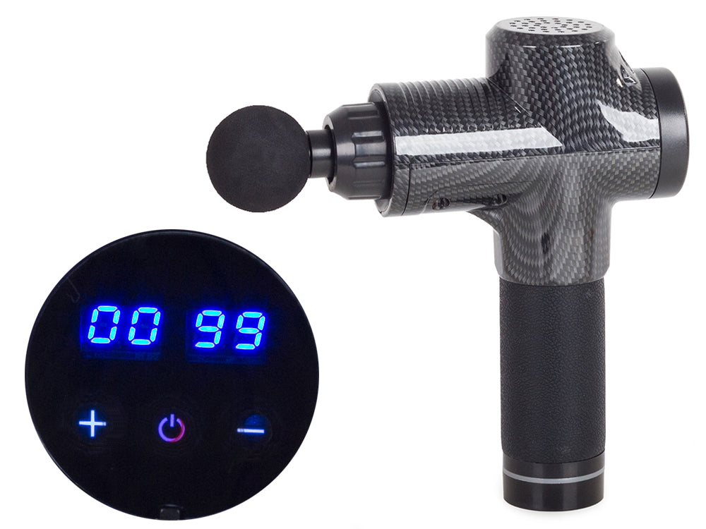 MASSAGE GUN BODY MASSAGER LCD STRONG WIRELESS SUITCASE SET Packaging status original