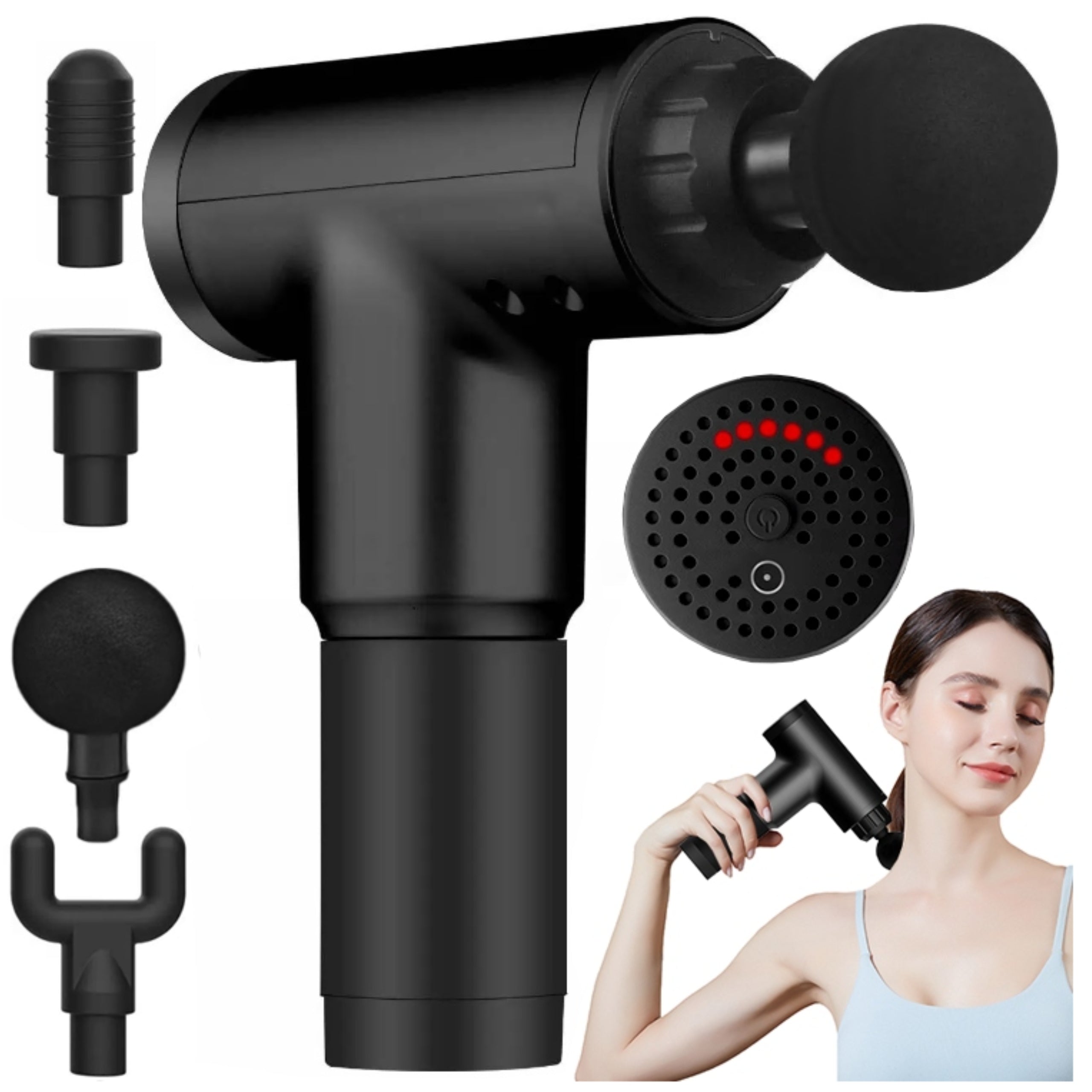 MASSAGE GUN ELECTRIC MASSAGER 6 SPEEDS