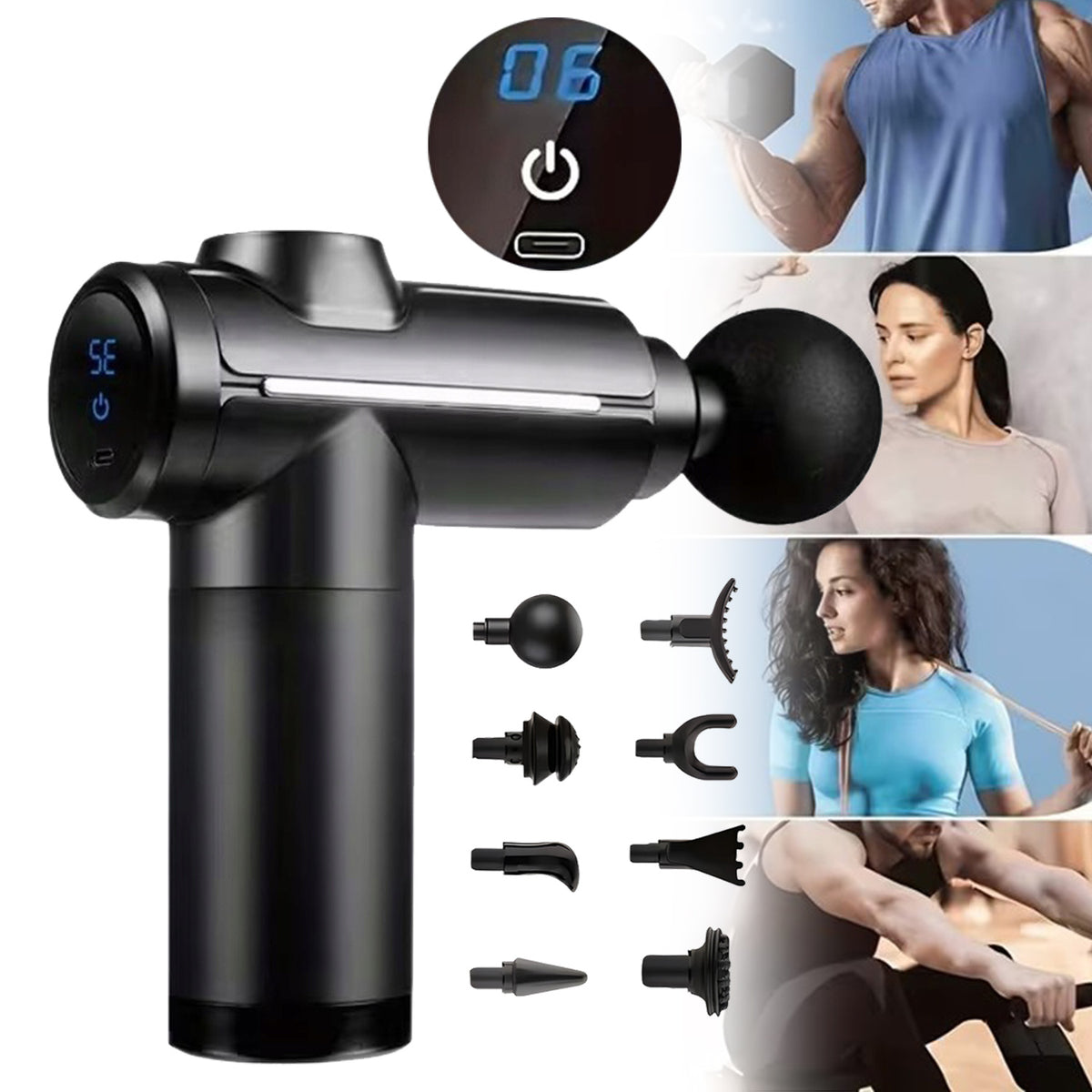 MASSAGE GUN, FOR RELAXATION AND REGENERATION, MUSCLE MASSAGE APPARATUS