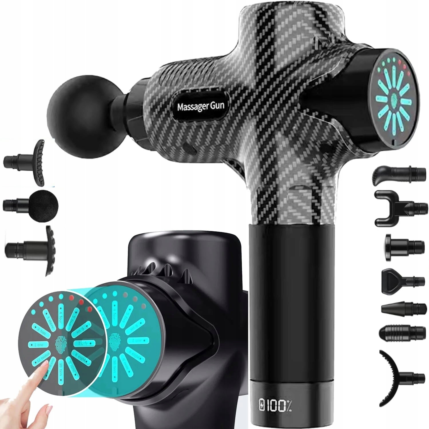 MASSAGE GUN, MASSAGER - 12 TIPS