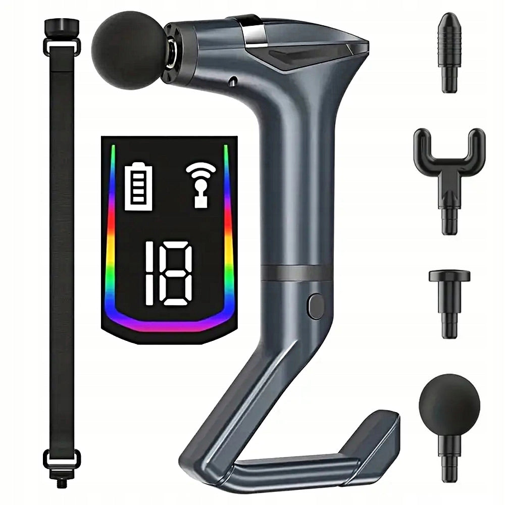 MASSAGE GUN MASSAGER FOR BACK AND BODY 4*MASSAGE HEAD