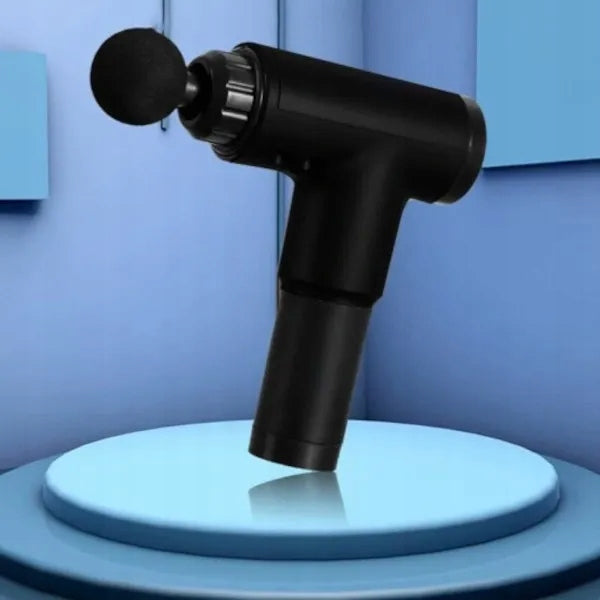 MASSAGE GUN MASSAGER FOR BACK NECK MASSAGE GUN PRO Manufacturer code PISTOLET DO MASAŻU GFY 30 BIEGÓW 6 GŁOWIC