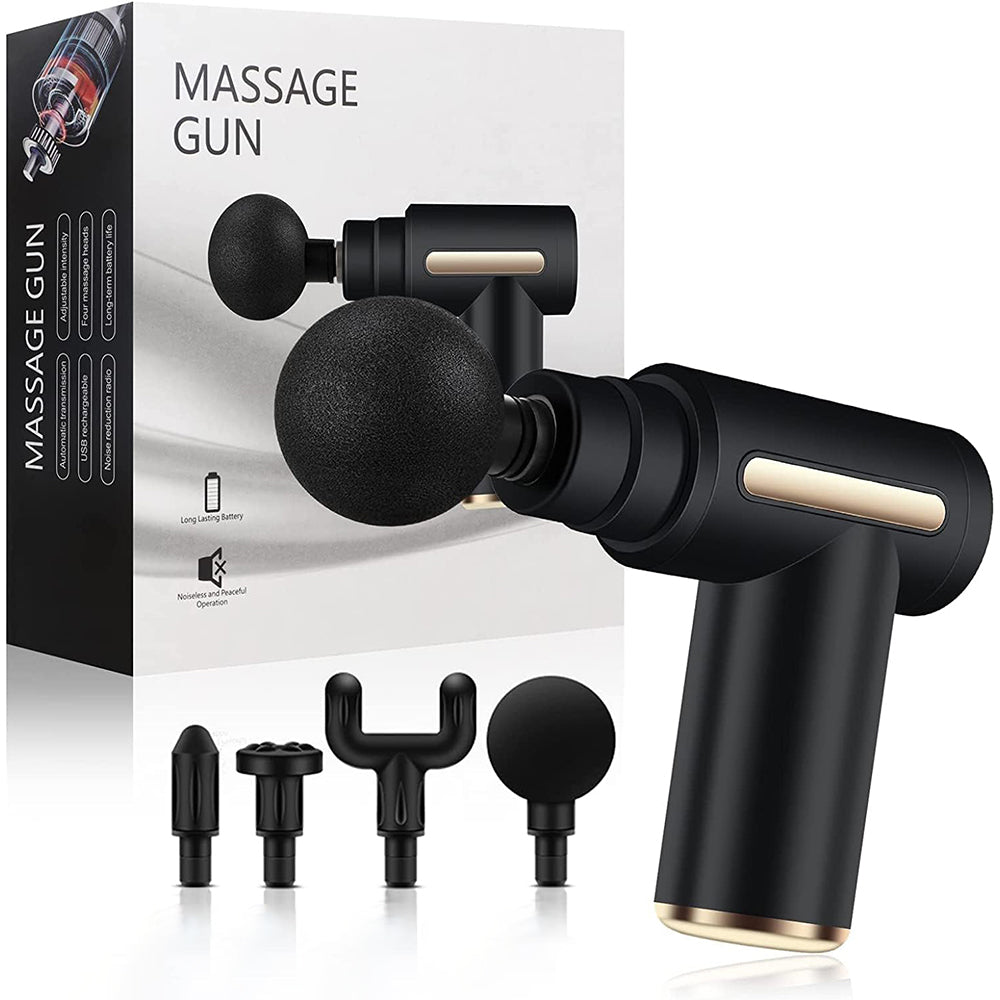 MASSAGE GUN POWERFUL BACK BODY MASSAGER SET WITH 4 TIPS Brand no brand