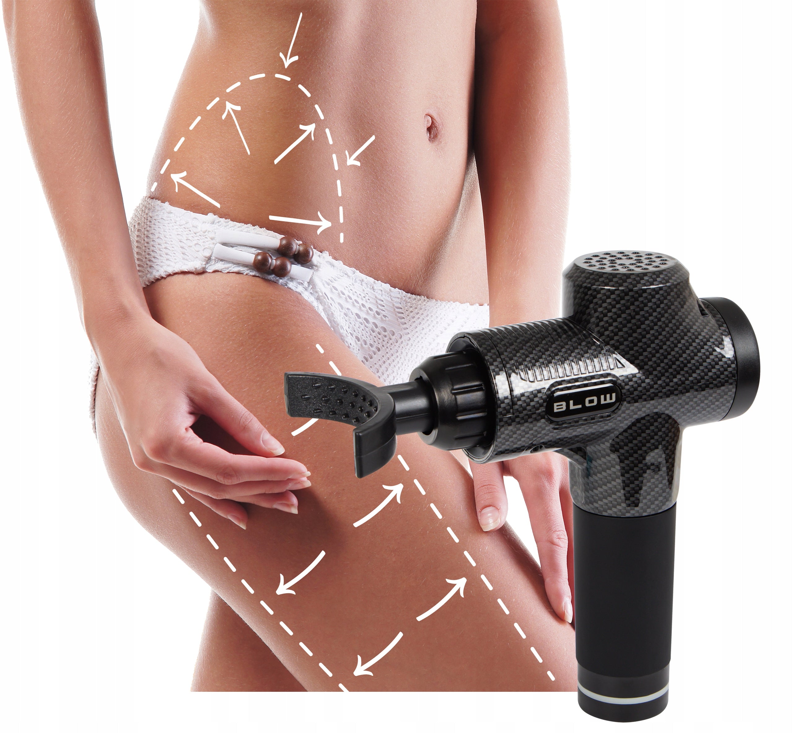 MASSAGE GUN PRO FOR BACK BODY FEET 10 TIPS Packaging status original
