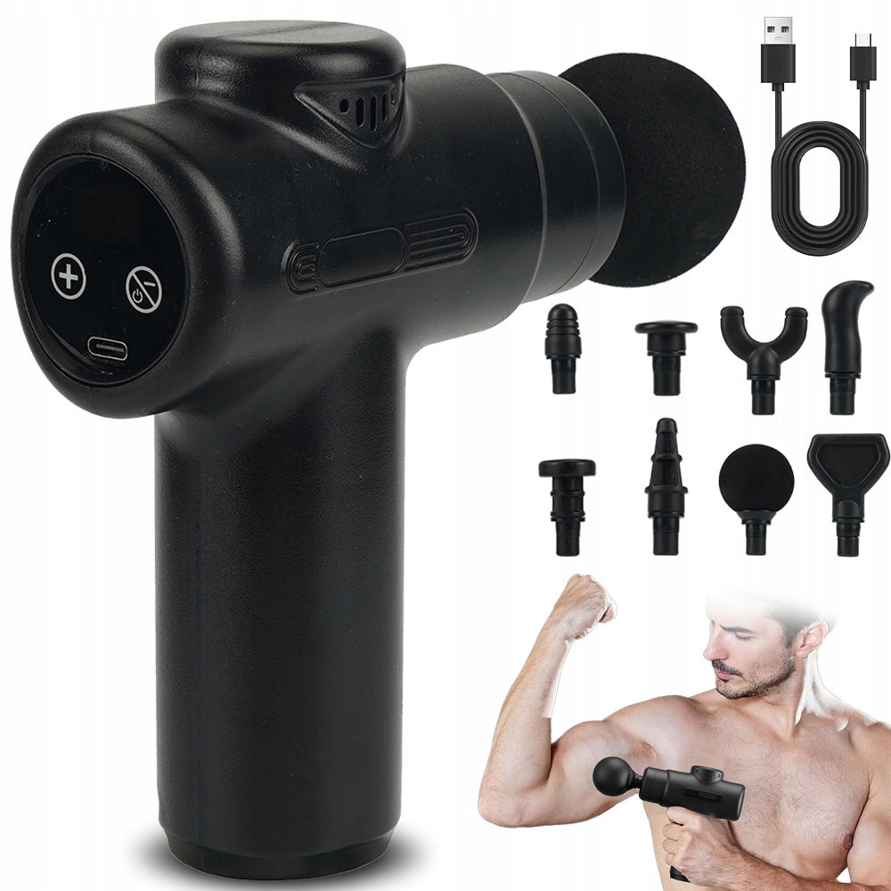 MASSAGE GUN PRO FOR BACK BODY FEET 8 TIPS Medical device no